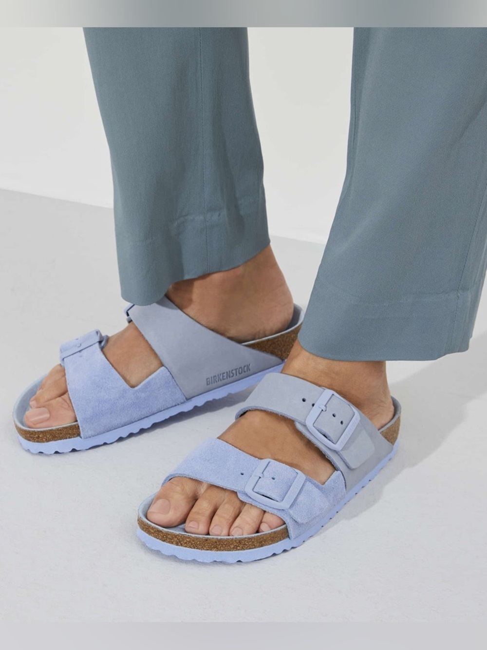 Arizona Split Nubuck/Suede Leather Sandals